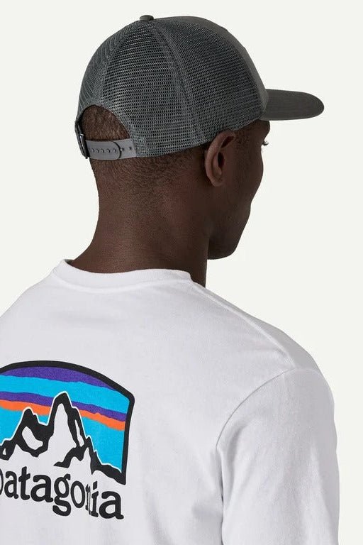 PATAGONIA-P-6 Logo Trucker Hat-Birch White-BACKYARD