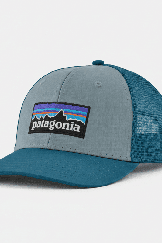 PATAGONIA-P-6 Logo Trucker Hat-Blue Sage-BACKYARD