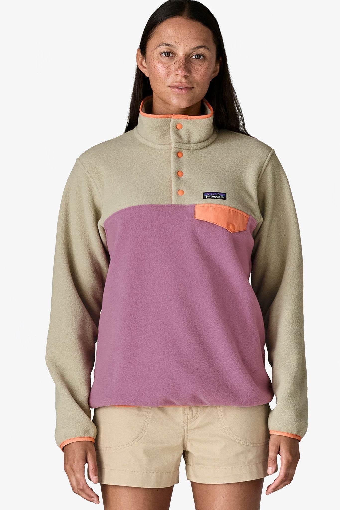 PATAGONIA - Women's Lightweight Synchilla Snap - T Pullover - Light Violet - BACKYARD