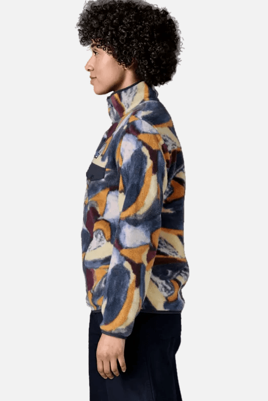 PATAGONIA-Women's Lightweight Synchilla Snap-T Pullover-Smudge: Smolder Blue-BACKYARD