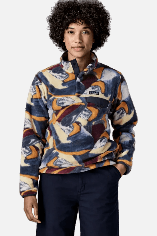 PATAGONIA-Women's Lightweight Synchilla Snap-T Pullover-Smudge: Smolder Blue-BACKYARD