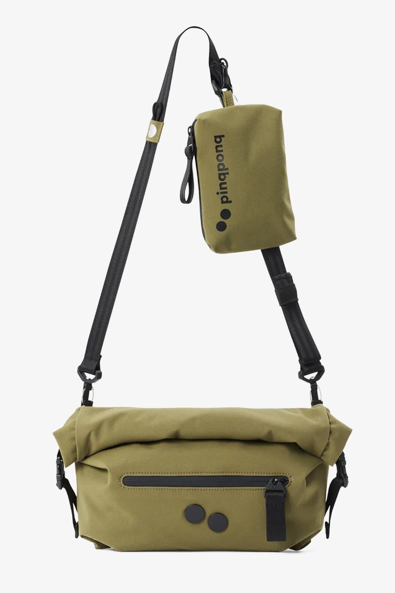 PINQPONQ - Aksel Hipbag - Solid Olive - BACKYARD