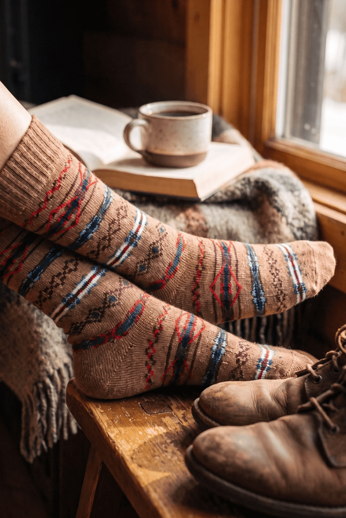 POLAR STAR-Kjell Nordic Socks-Kjell Floral Jacquard-BACKYARD
