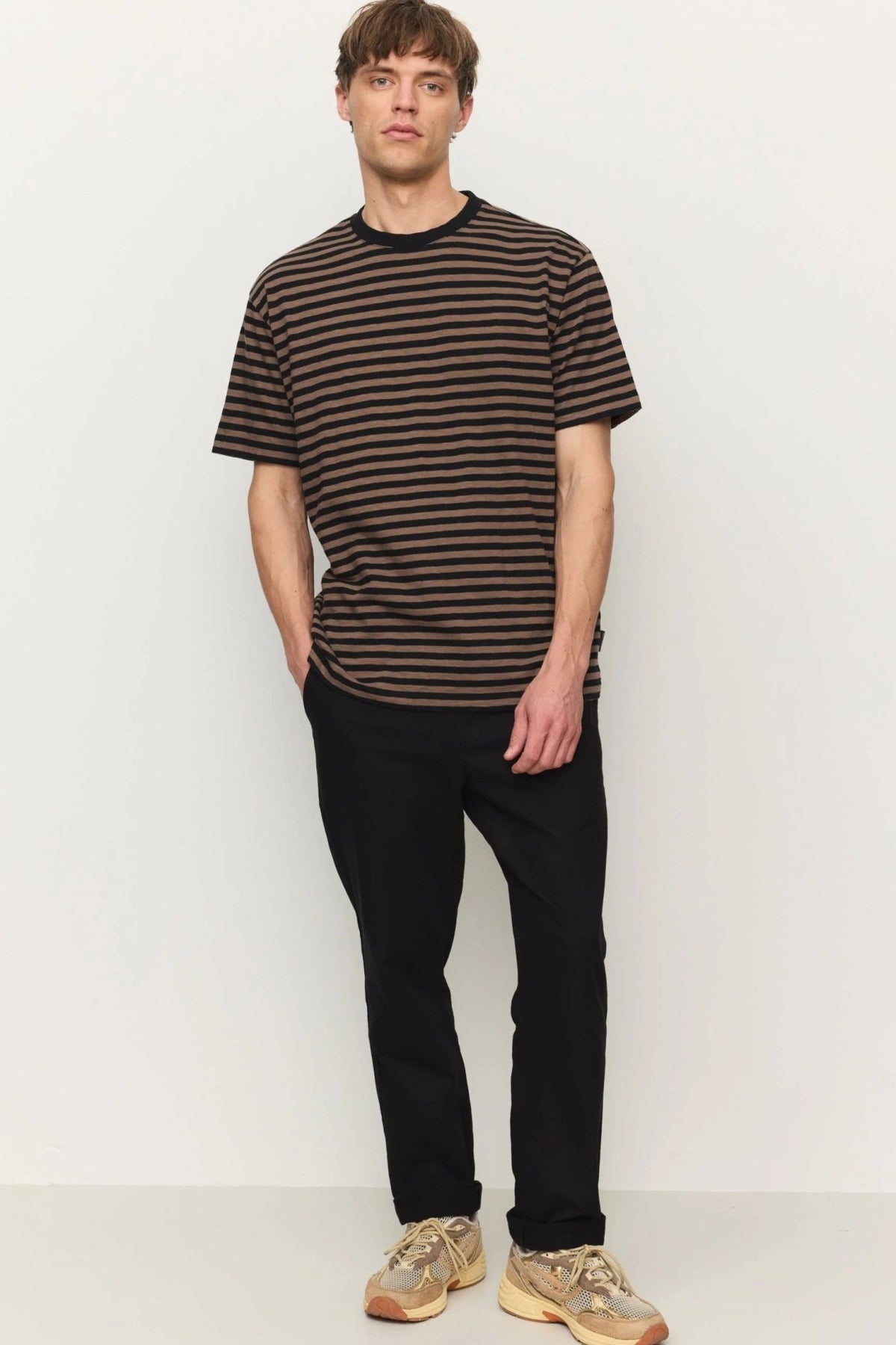 RECOLUTION-Delonix Stripes-Vintage Brown-BACKYARD