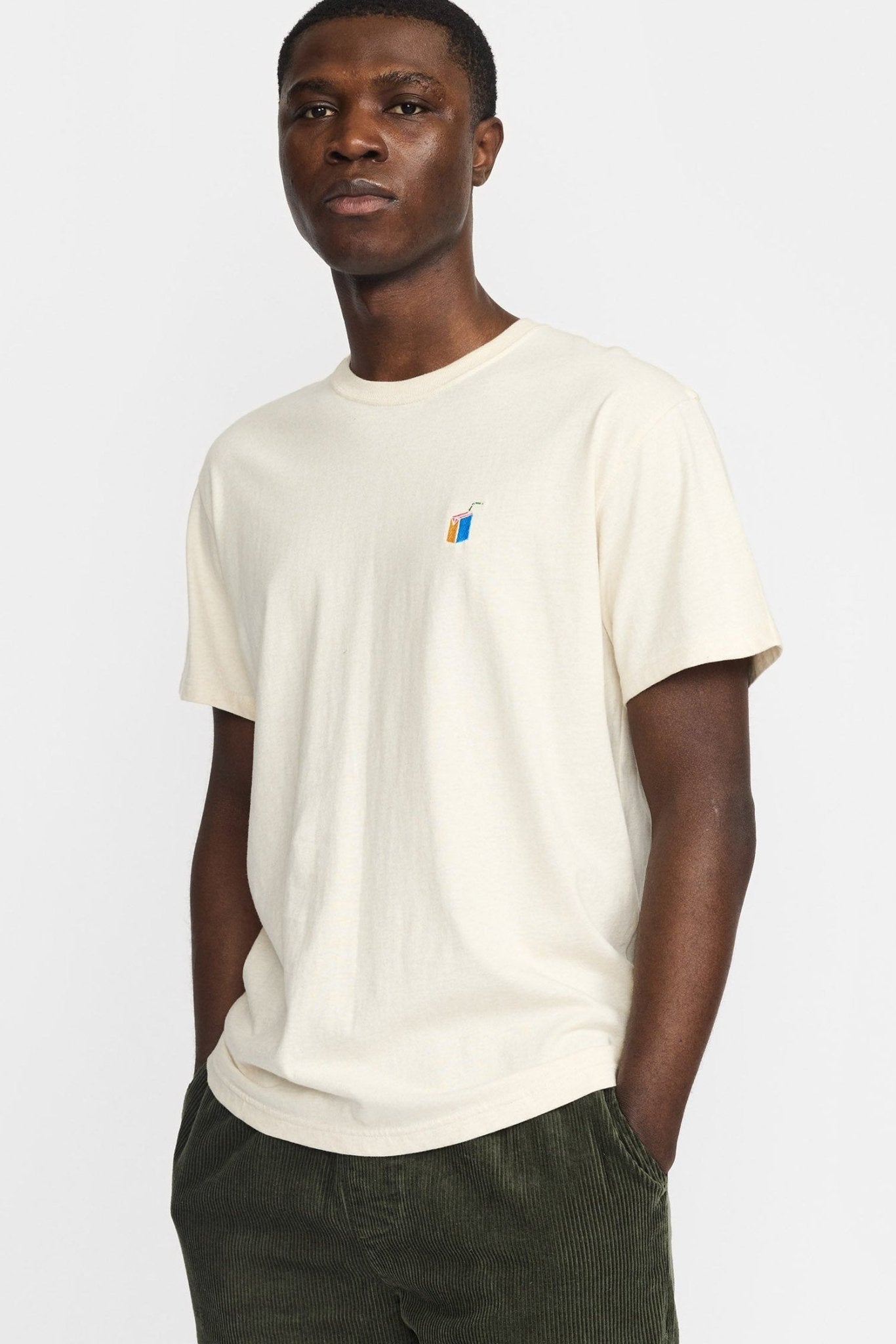 REVOLUTION-1461 JUI Application T-Shirt-Offwhite Melange-BACKYARD