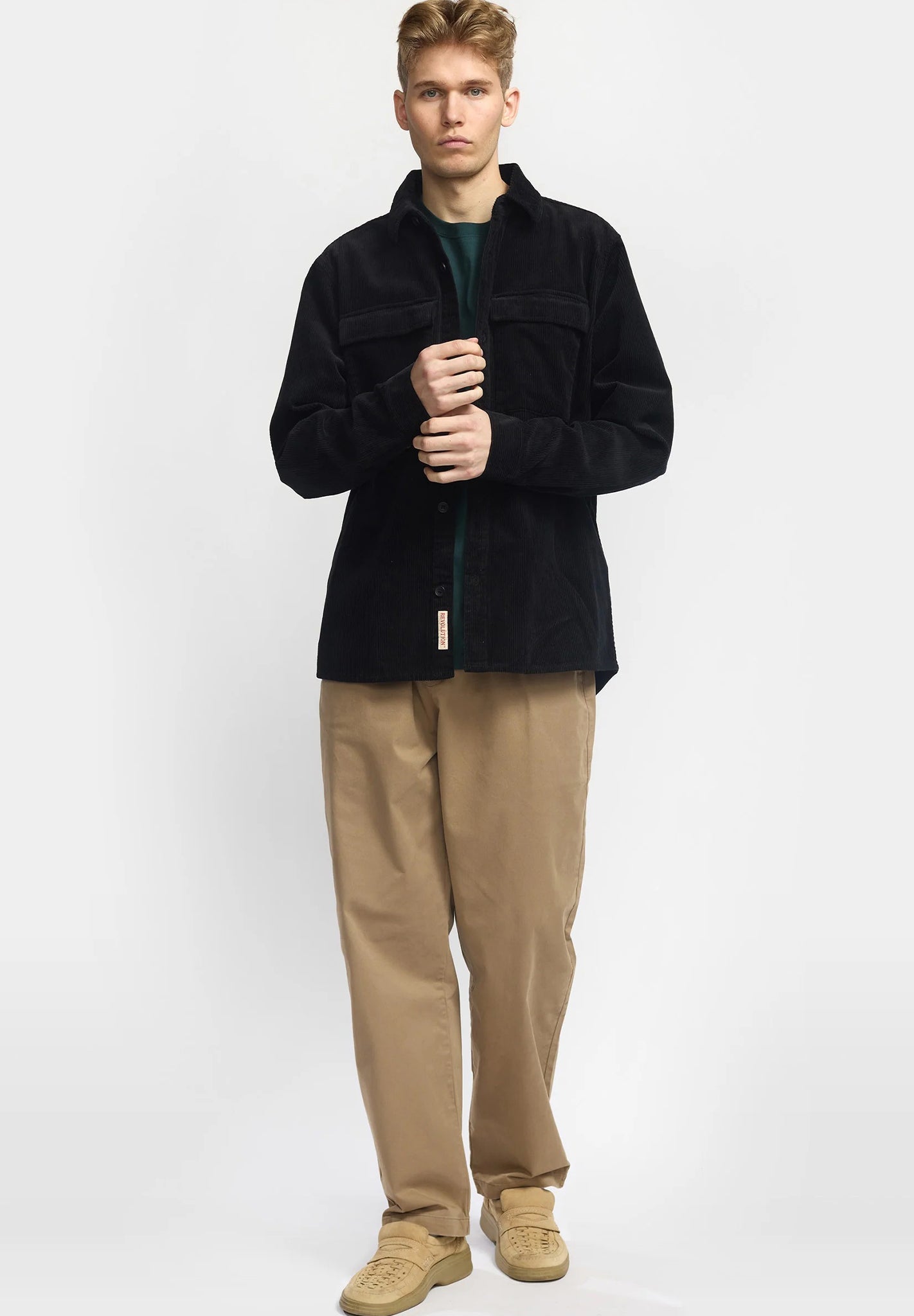 REVOLUTION - 3776 Utility Overshirt - Black - BACKYARD