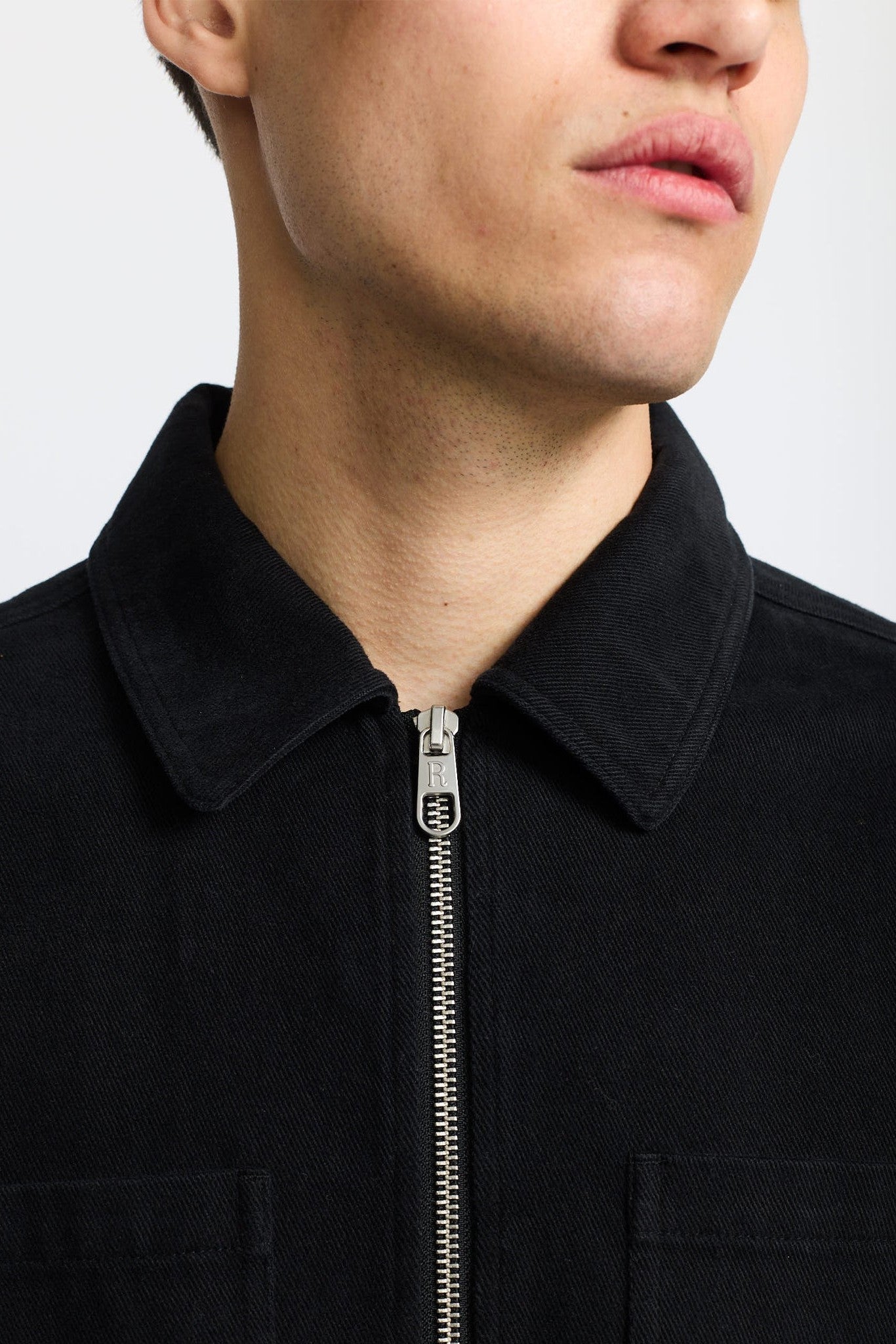 REVOLUTION - 3922 Overshirt - Black - BACKYARD