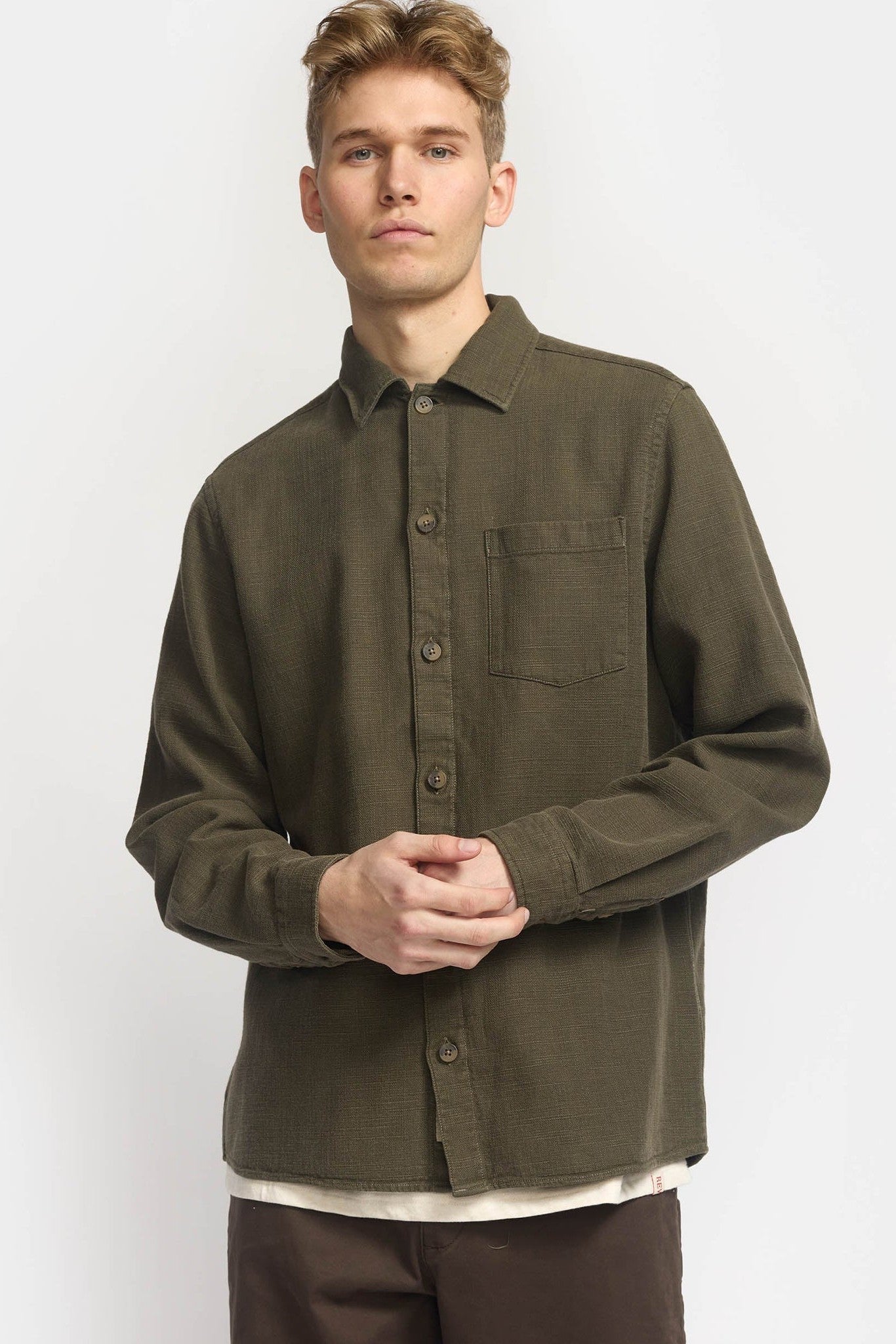REVOLUTION - 3997 Casual Overshirt - Army - BACKYARD