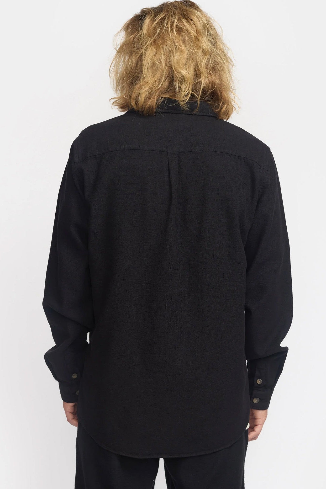 REVOLUTION - 3997 Casual Overshirt - Black - BACKYARD