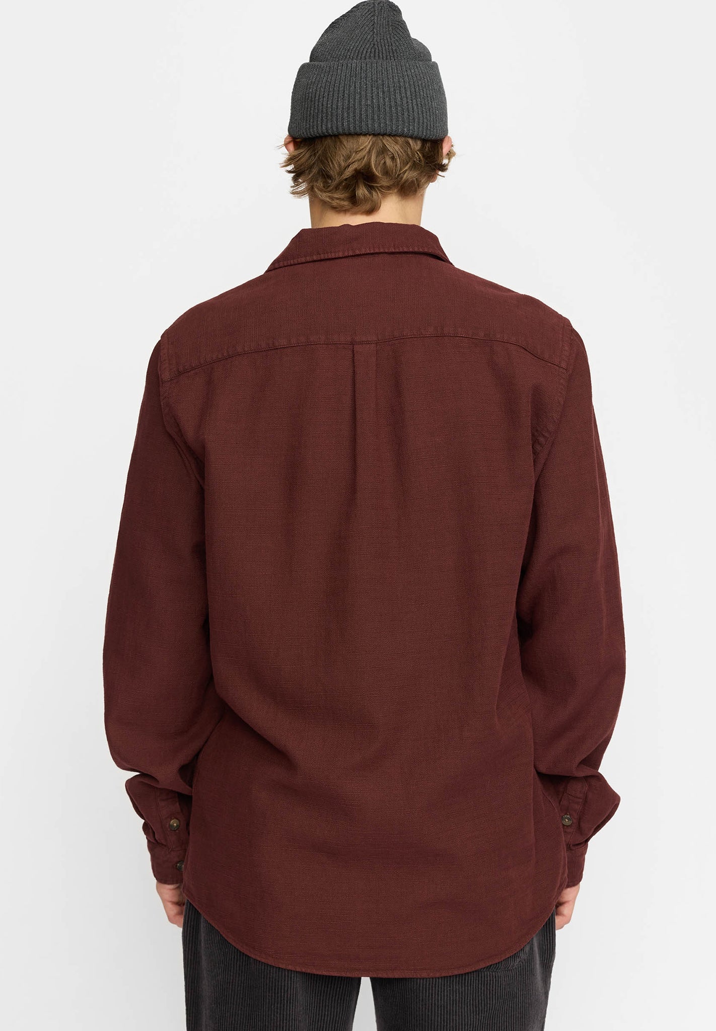 REVOLUTION - 3997 Casual Overshirt - Burgundy - BACKYARD