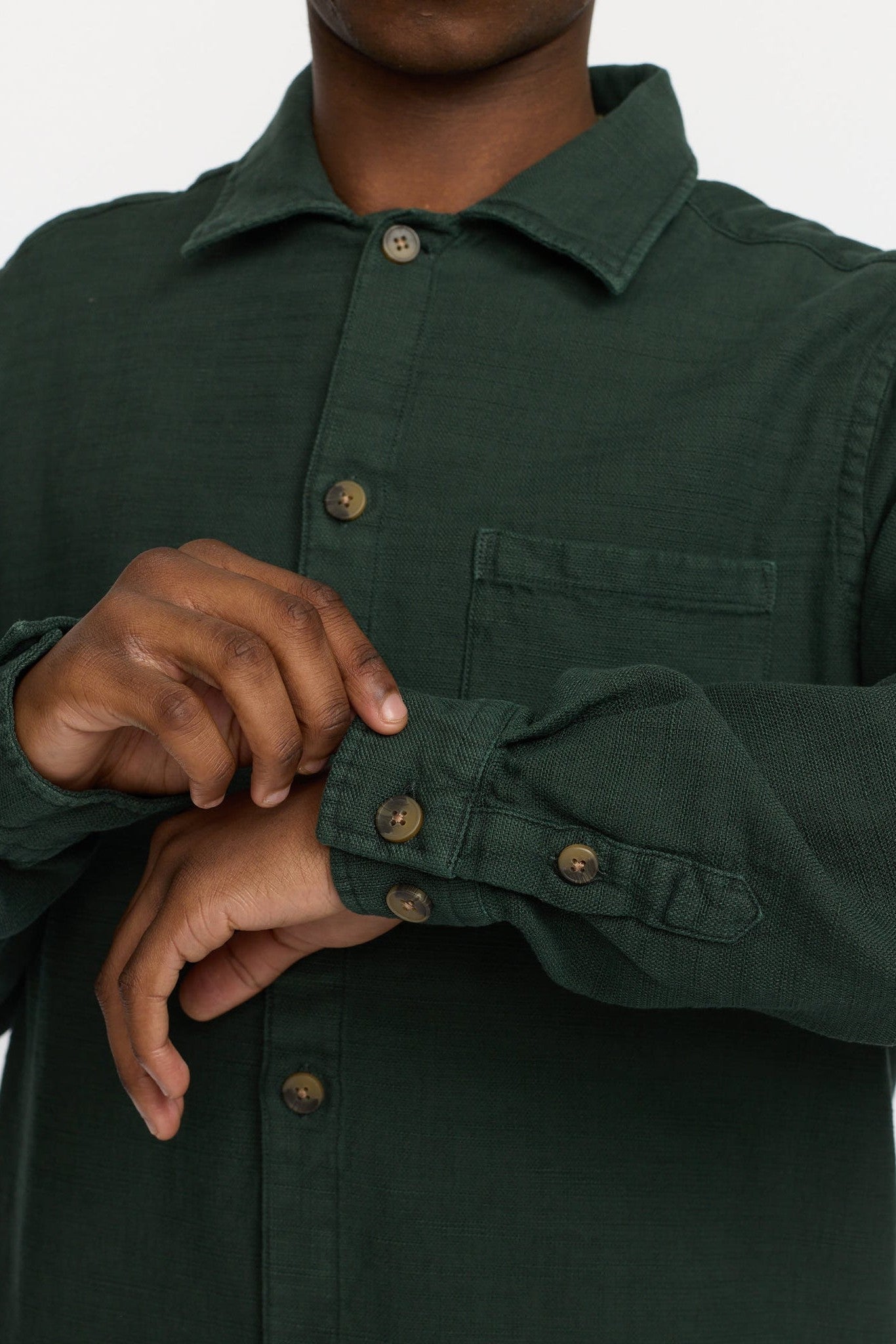 REVOLUTION - 3997 Casual Overshirt - Darkgreen - BACKYARD