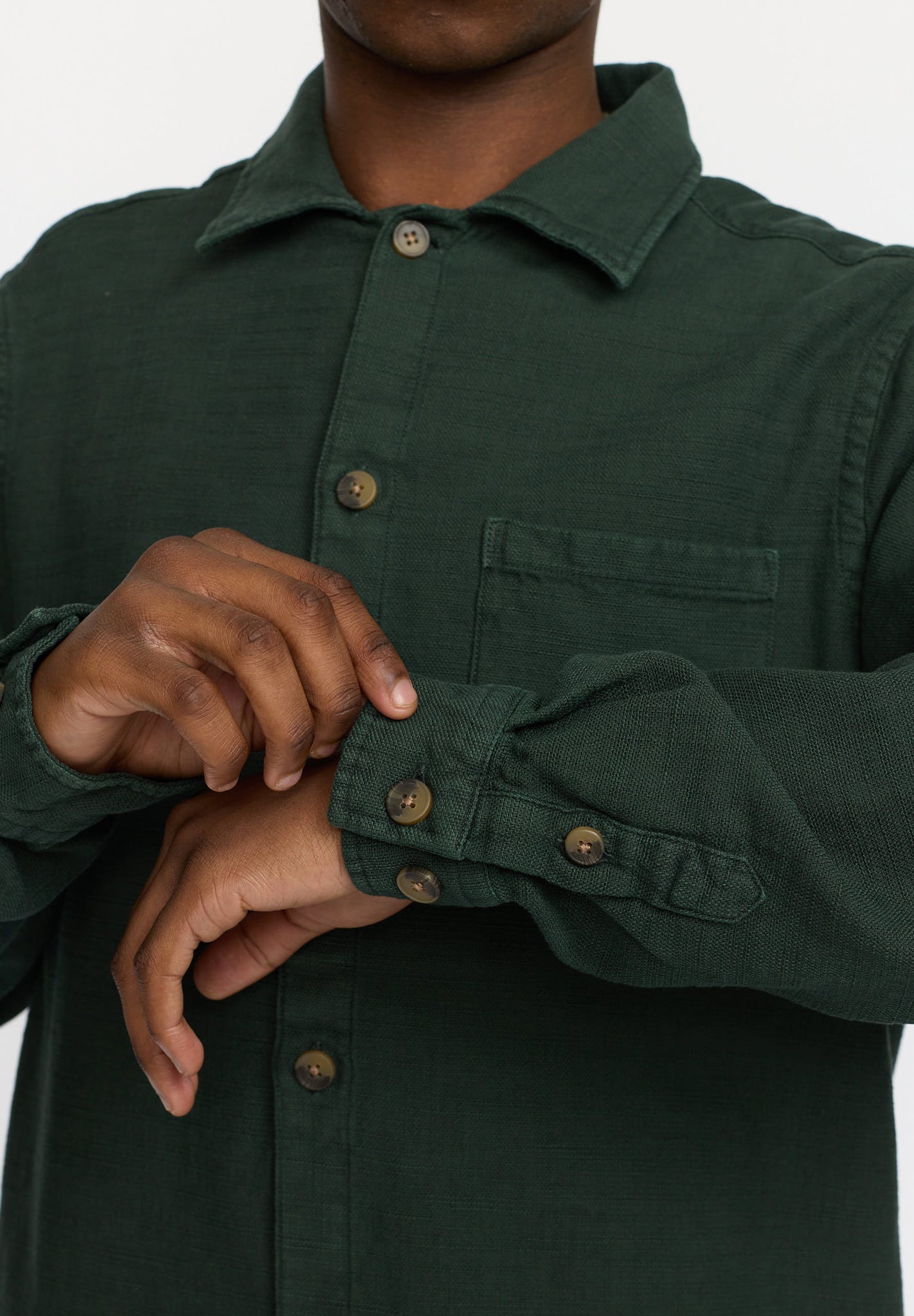 REVOLUTION - 3997 Casual Overshirt - Darkgreen - BACKYARD