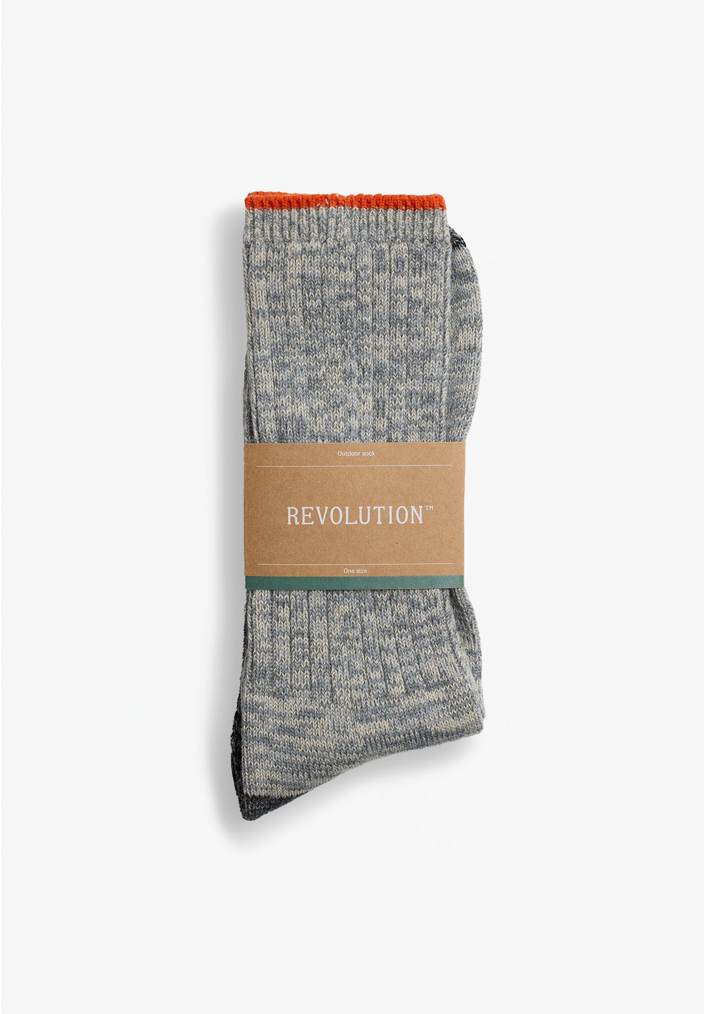 REVOLUTION - 8918 Outdoor Sock - Lightgrey Melange - BACKYARD