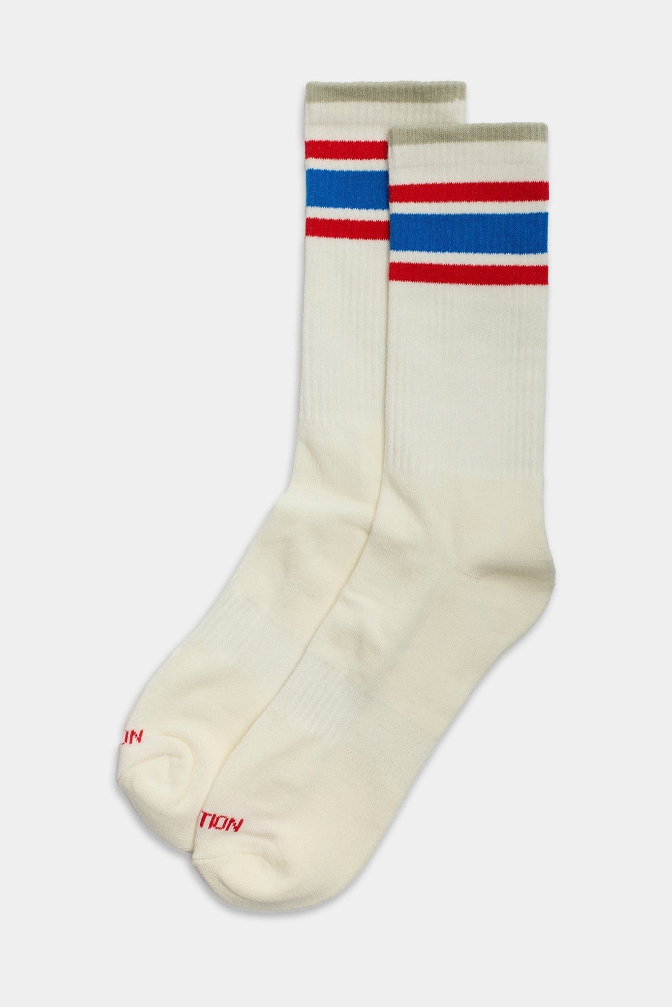 REVOLUTION - 8921 Jaquard Crew Socks - Offwhite - BACKYARD