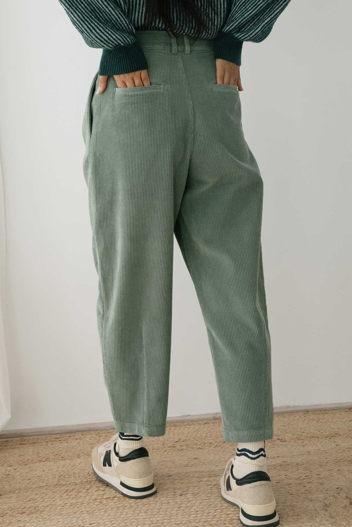 TWOTHIRDS-Haruku Corduroy-Washed Green-BACKYARD