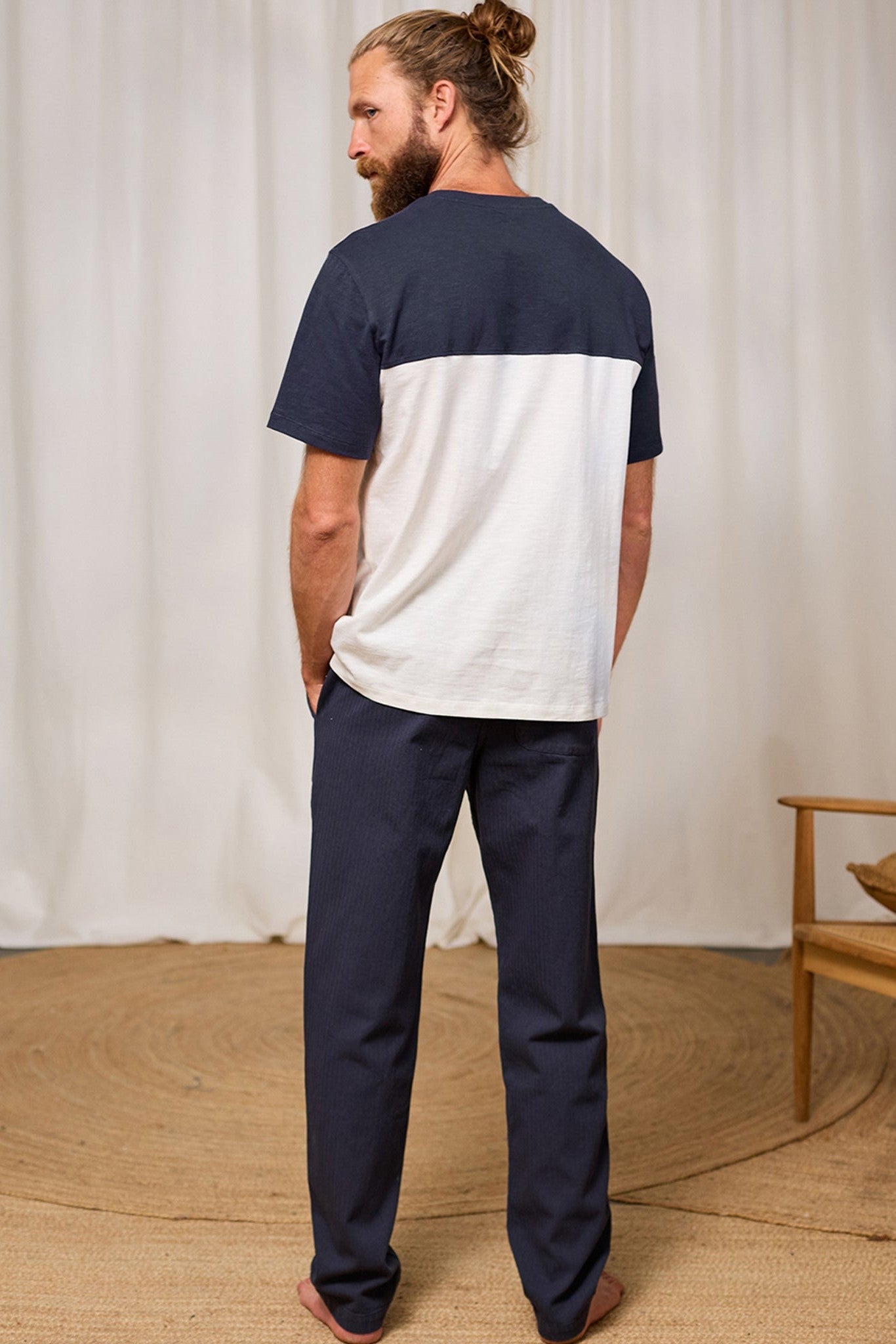 TWOTHIRDS - Plavi - Ecru Navy - BACKYARD