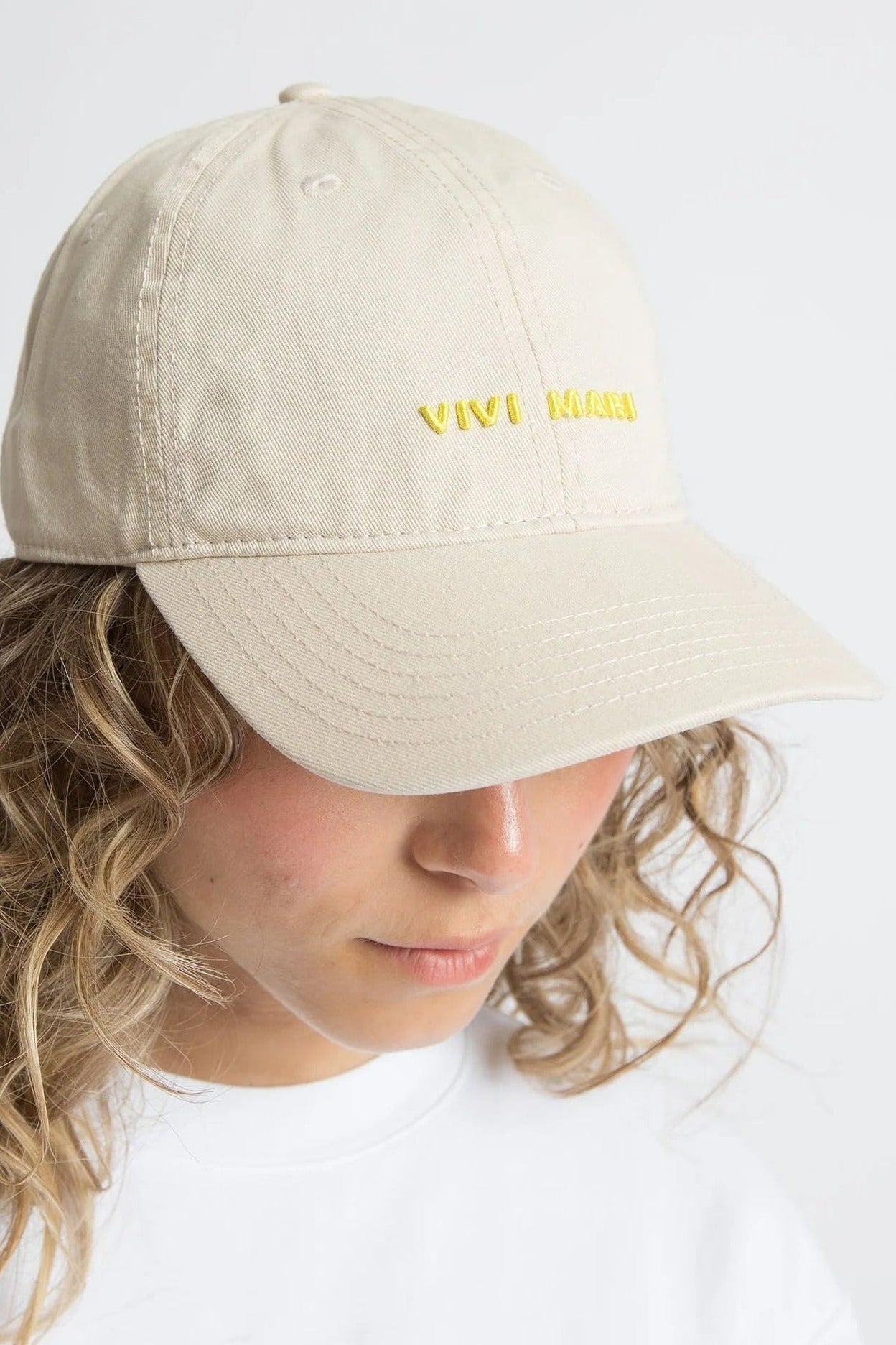VIVI MARI-Cap Solid-Sand Yellow-BACKYARD