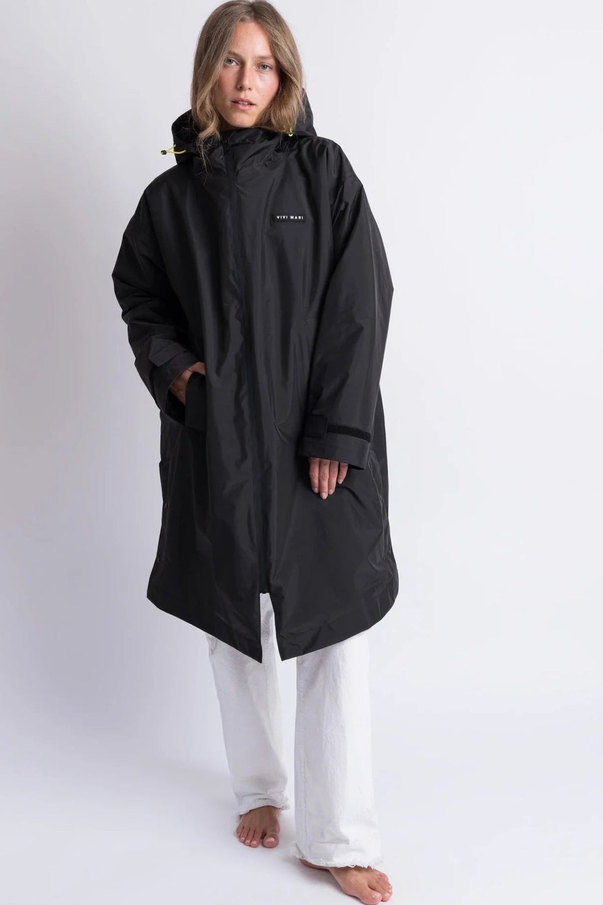 VIVI MARI-Rain Parka-Black Black-BACKYARD