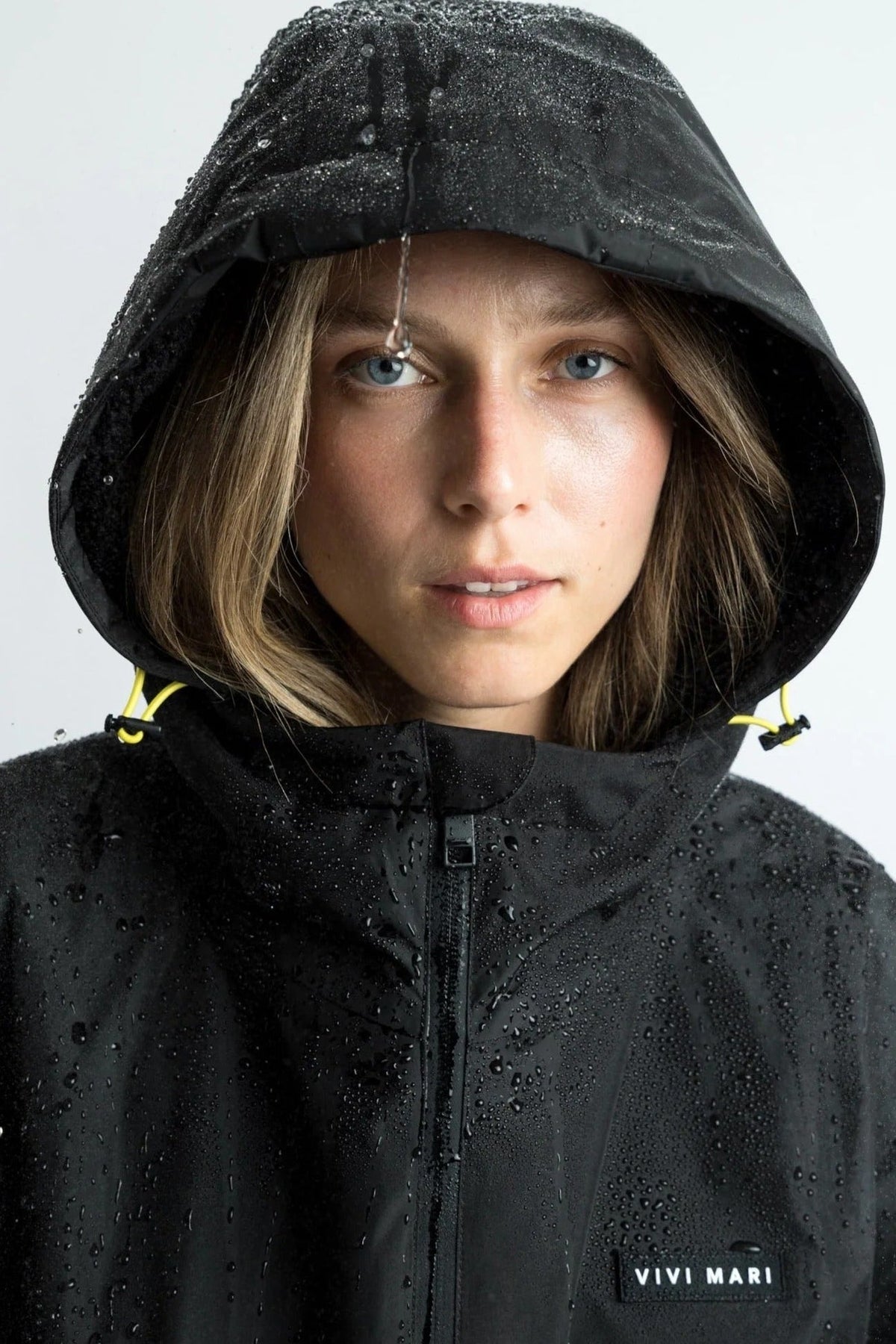 VIVI MARI-Rain Parka-Black Black-BACKYARD