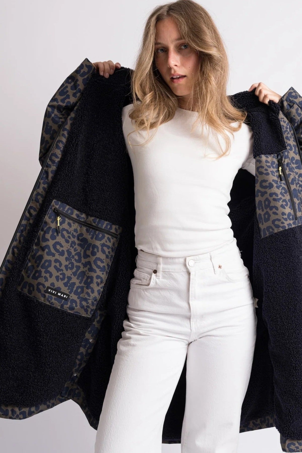 VIVI MARI-Rain Parka-Navy Olive Navy-BACKYARD