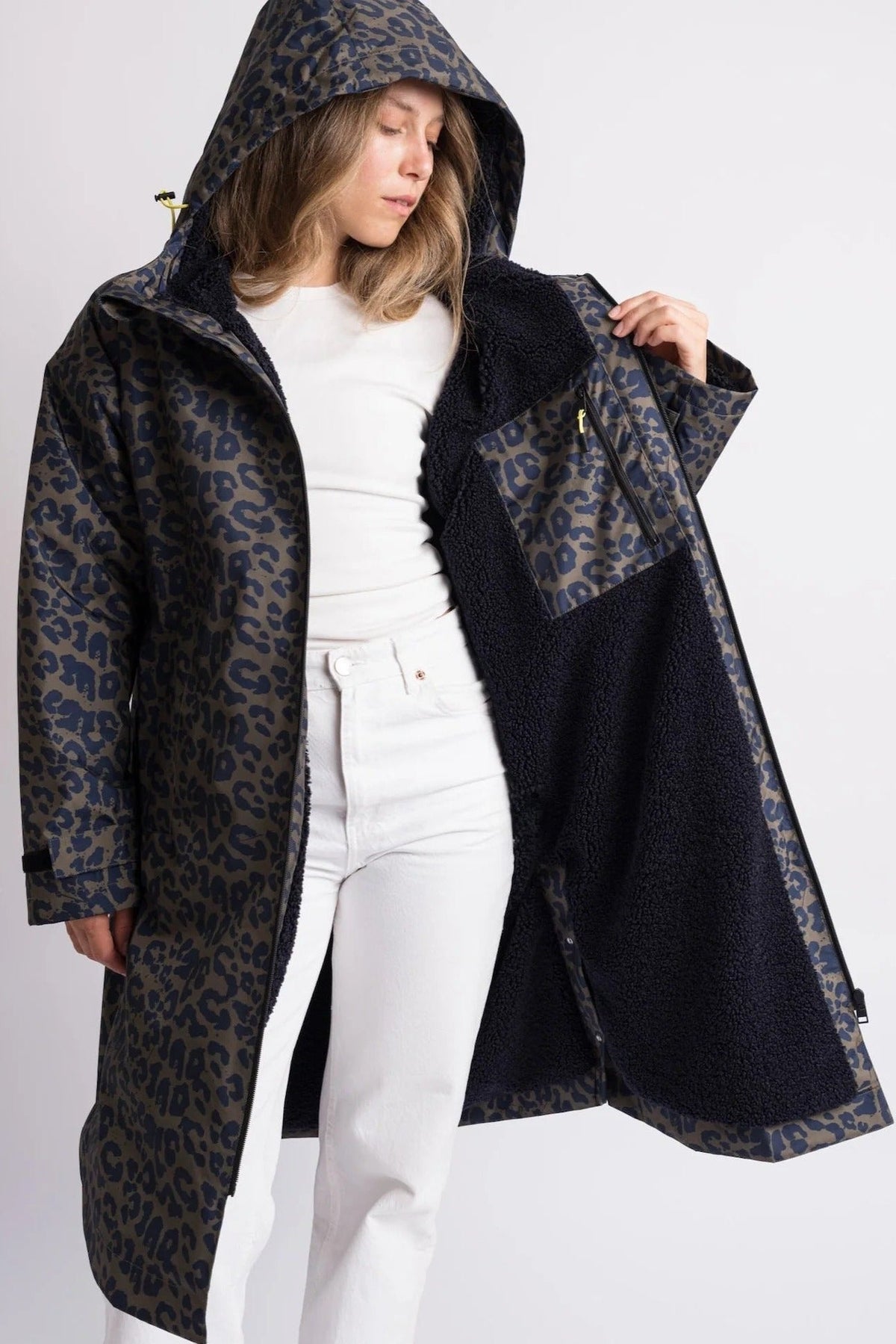 VIVI MARI-Rain Parka-Navy Olive Navy-BACKYARD