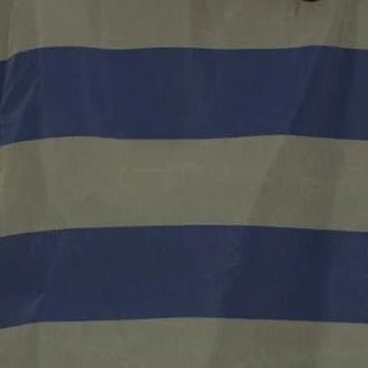 VIVI MARI-Raincoat Bold Stripes-Navy Olive-BACKYARD