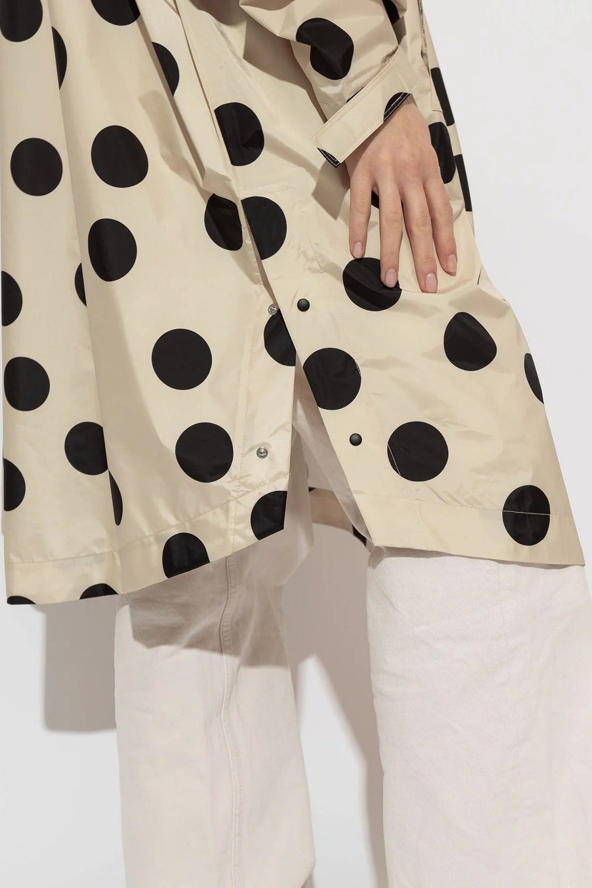 VIVI MARI-Raincoat Dots-Black Sand-BACKYARD