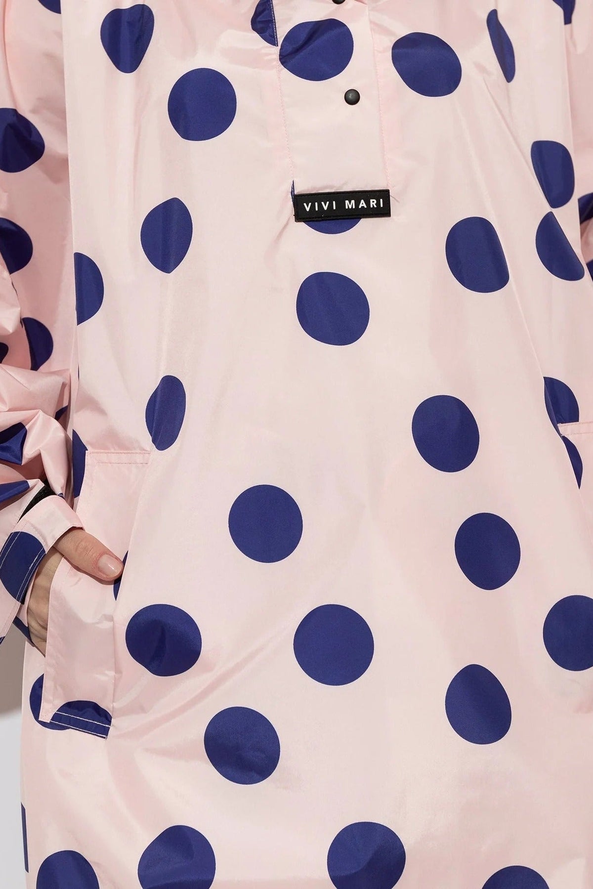 VIVI MARI-Raincoat Dots-Powder Blue-BACKYARD