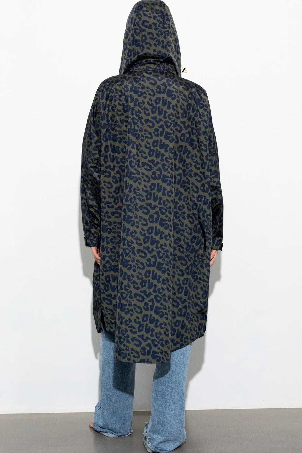 VIVI MARI-Raincoat Leo Splashes-Navy Olive-BACKYARD