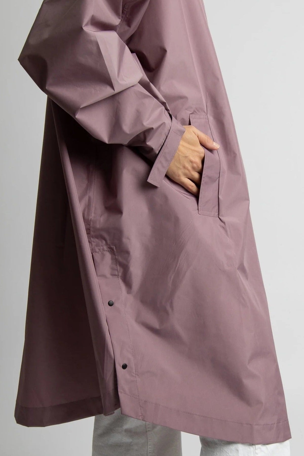 VIVI MARI-Raincoat Solid-Ash Plum-BACKYARD