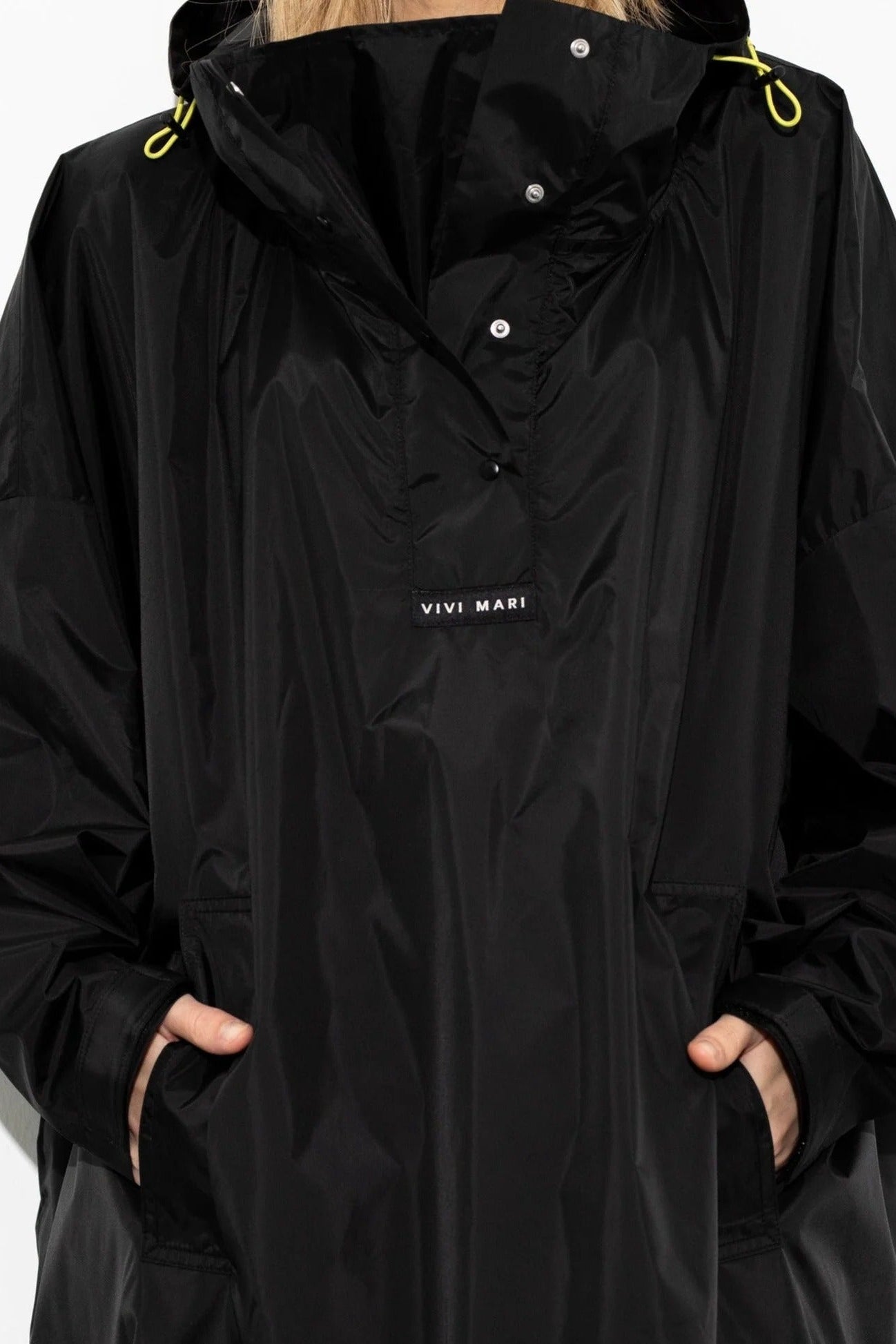 VIVI MARI-Raincoat Solid-Black-BACKYARD