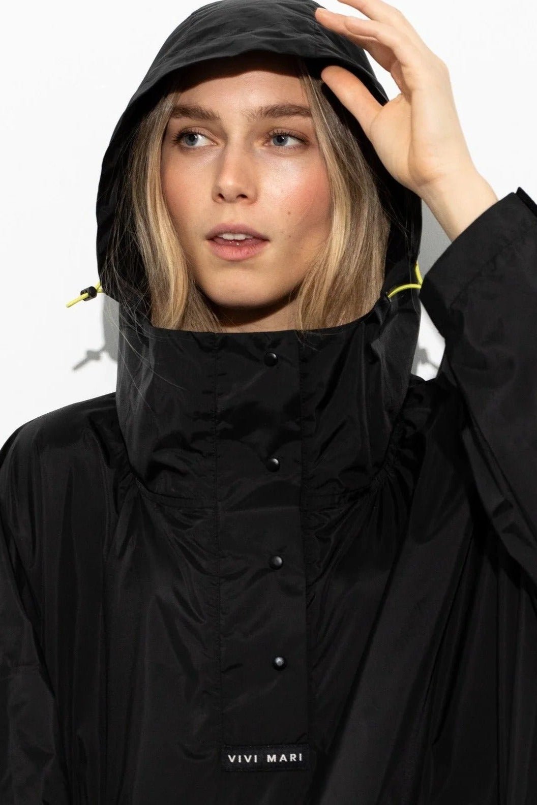 VIVI MARI-Raincoat Solid-Black-BACKYARD