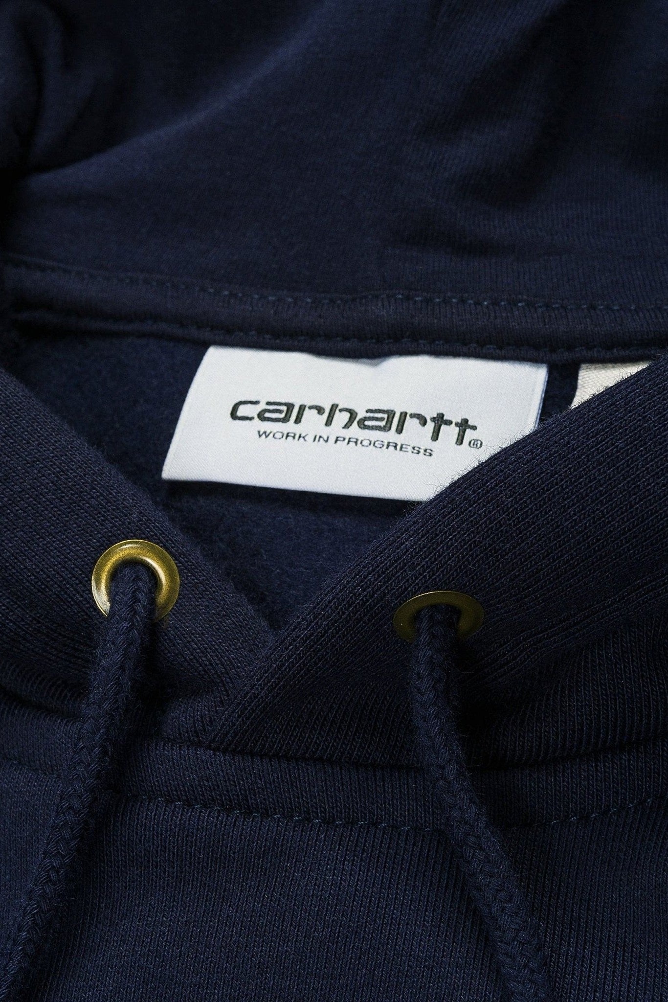 CARHARTT WIP - Hooded Chase Sweat - Dark Navy Gold - BACKYARD