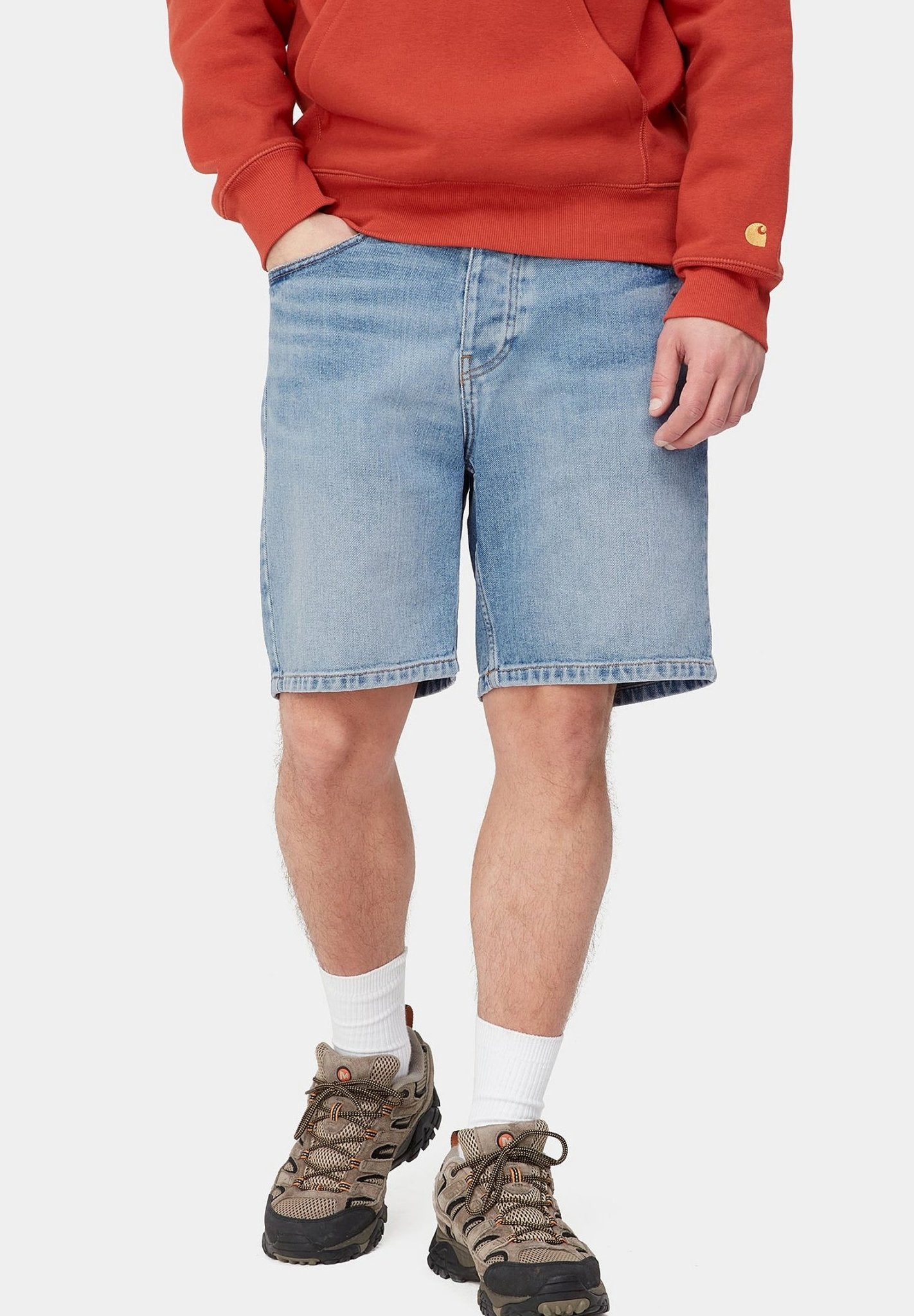 CARHARTT WIP - Newel Short - Blue Light Used Wash - BACKYARD