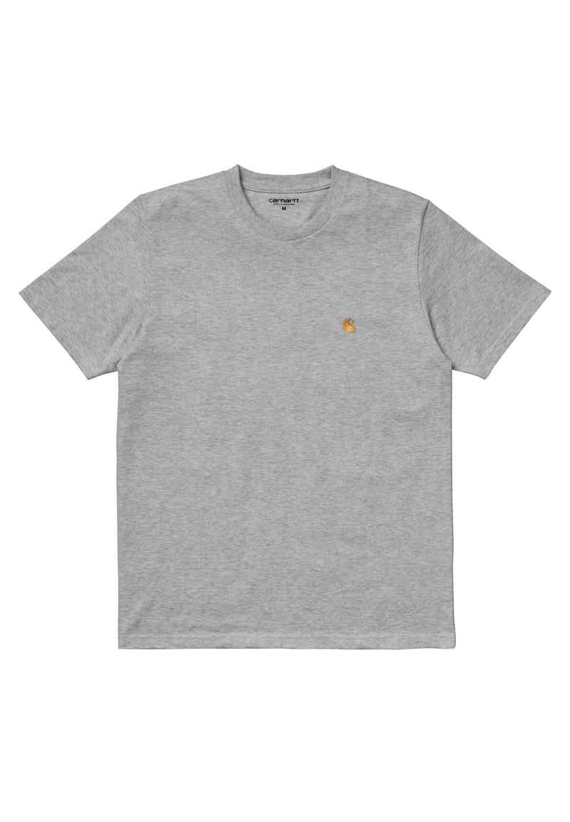 Carhartt WIP S/S Heather Gold Grey BACKYARD Chase – T-Shirt