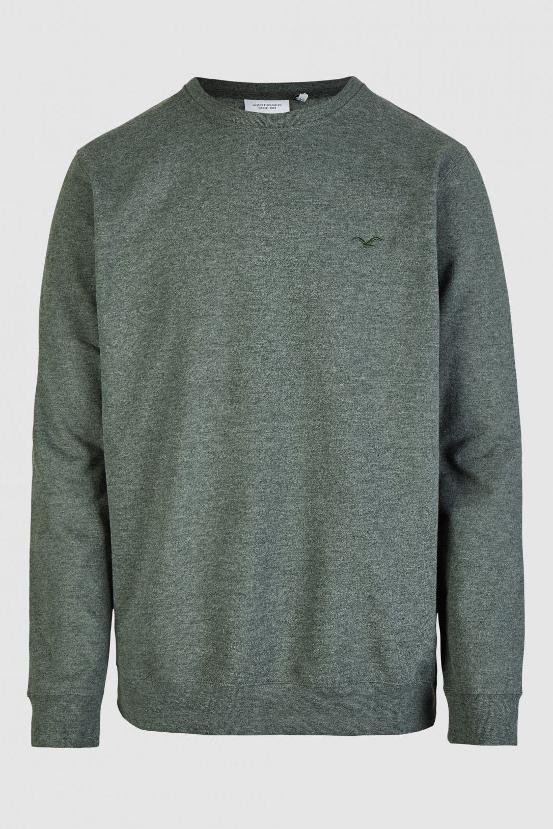 CLEPTOMANICX - Ligull Crewneck - Heather Scarab Green - BACKYARD