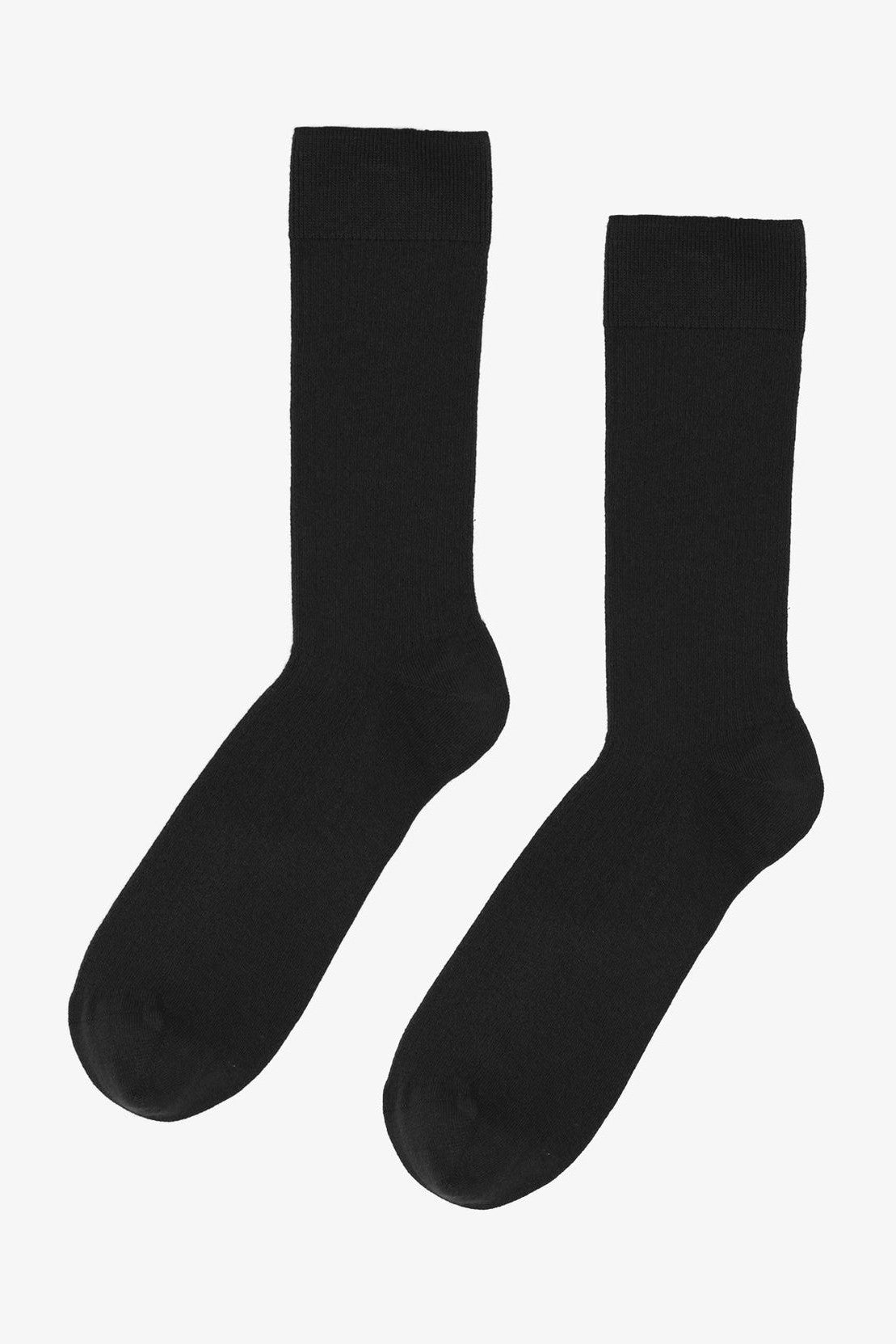 COLORFUL STANDARD - Classic Organic Sock - Deep Black - BACKYARD