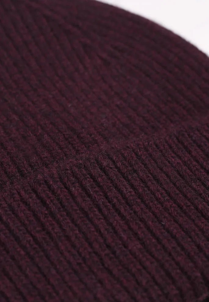 COLORFUL STANDARD - Merino Wool Beanie - Oxblood Red - BACKYARD