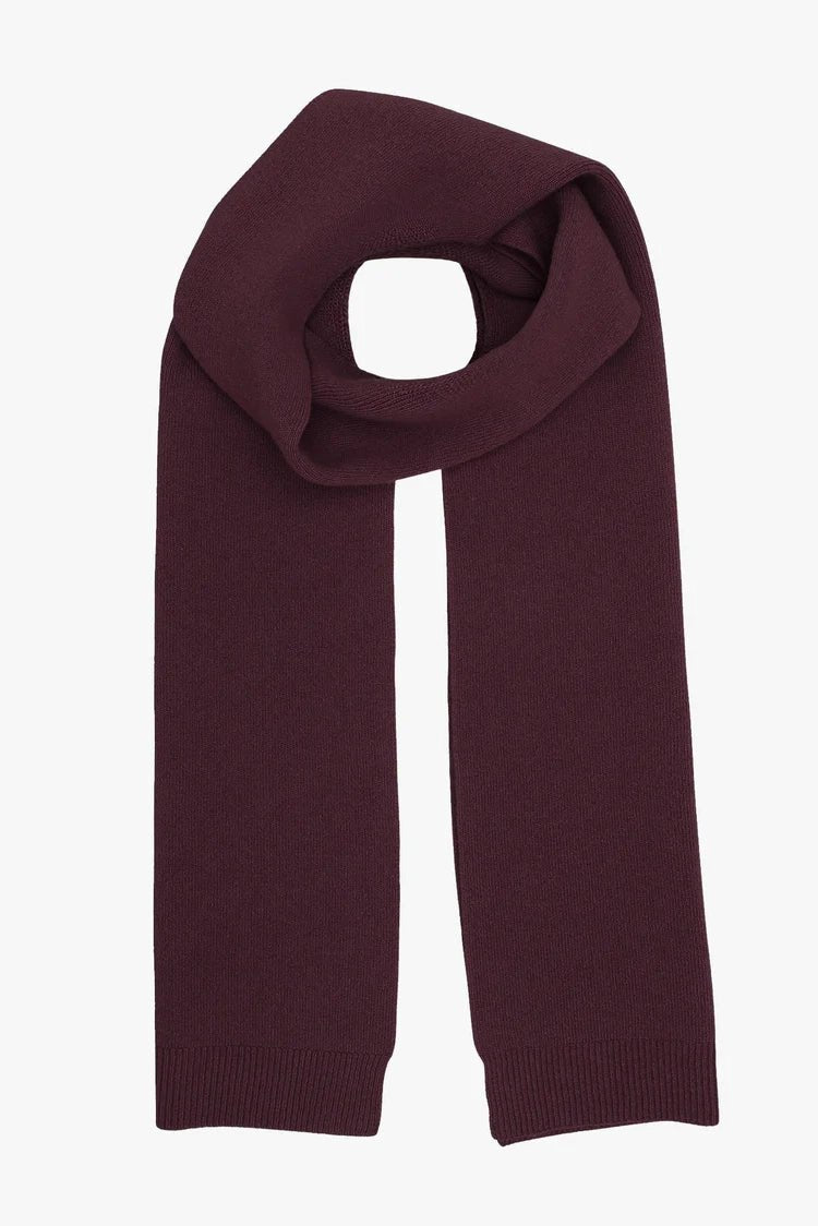 COLORFUL STANDARD - Merino Wool Scarf - Oxblood Red - BACKYARD