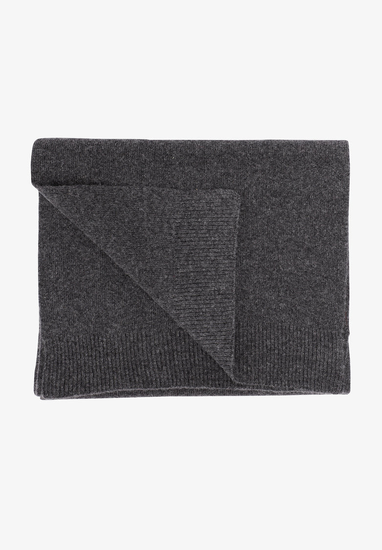 COLORFUL STANDARD - Merino Wool Scarf - Lava Grey - BACKYARD