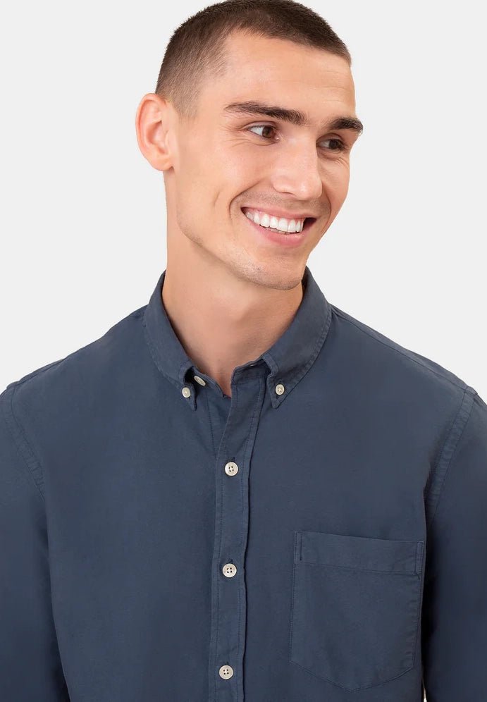 COLORFUL STANDARD-Organic Button Down Shirt - BACKYARD