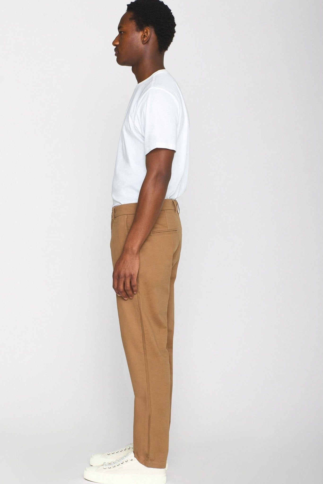 KNOWLEDGE COTTON - Chuck Regular Chino Twill Pants - Tuffet - BACKYARD