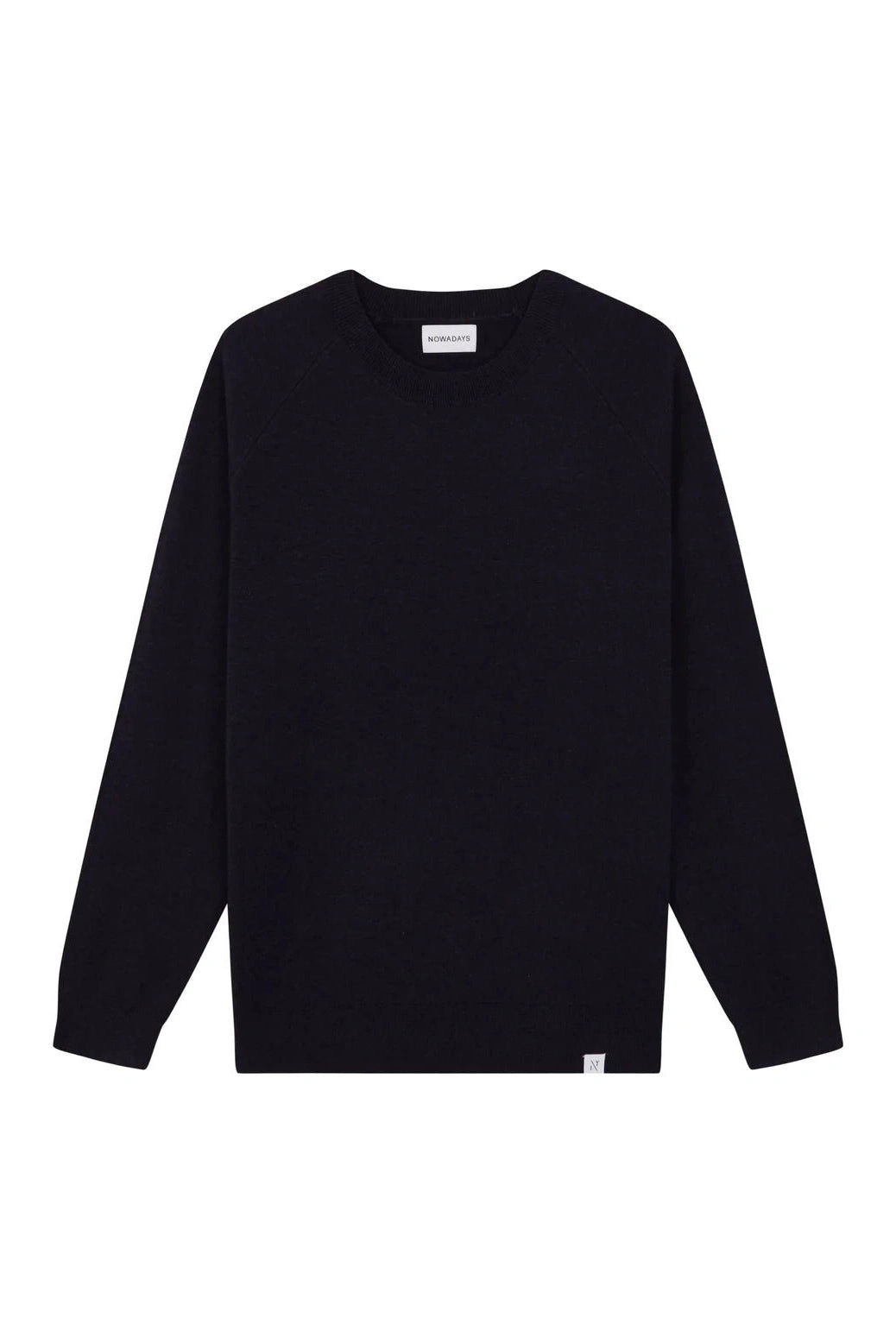 NOWADAYS - Signature Raglan Mouline Sweater - Sky Captain - BACKYARD