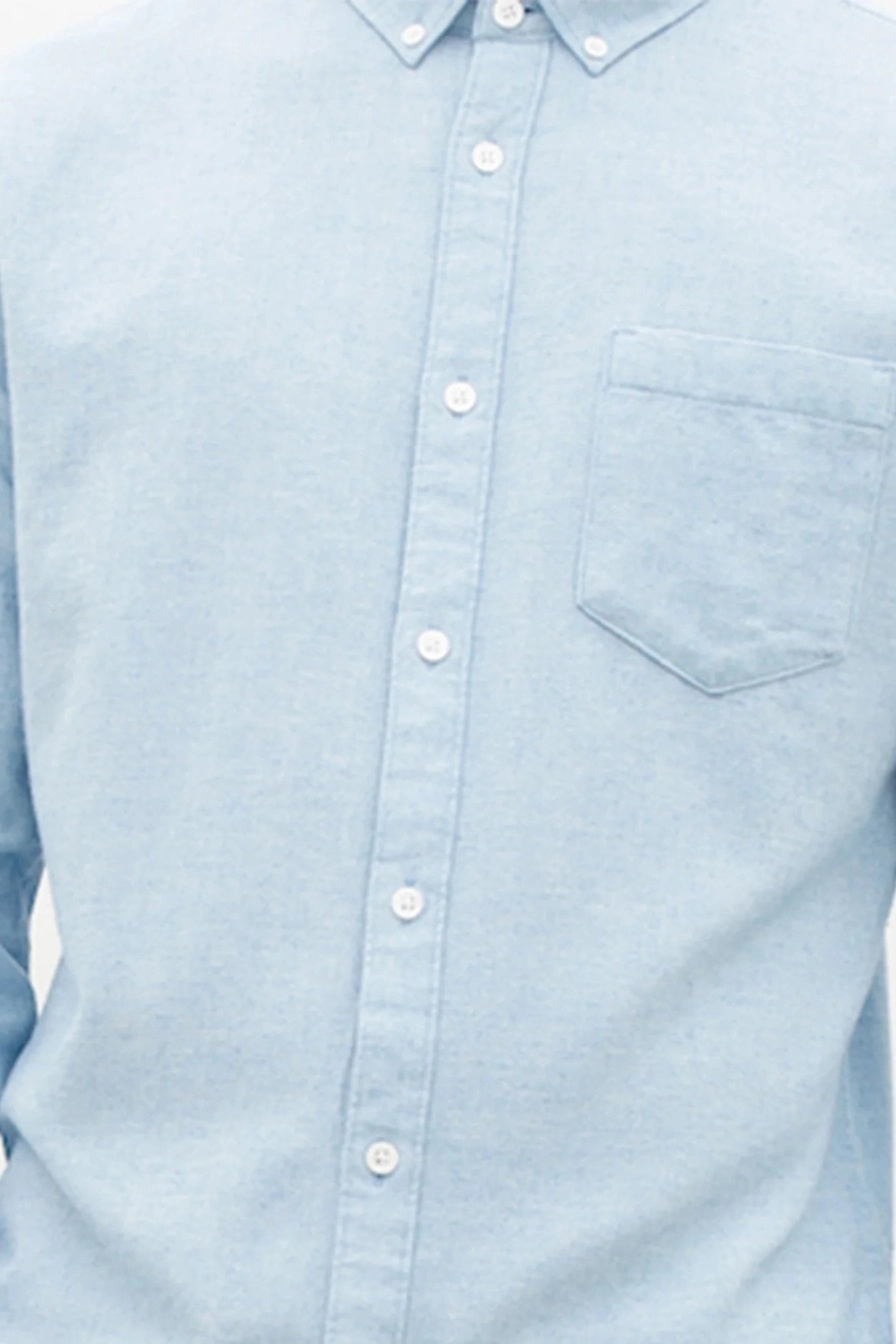 NOWADAYS - Soft Brushed Shirt - Light Blue - BACKYARD