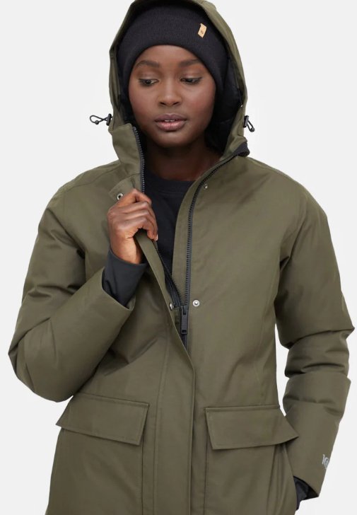 TENTREE - W Daily Parka - Black Olive Green - BACKYARD